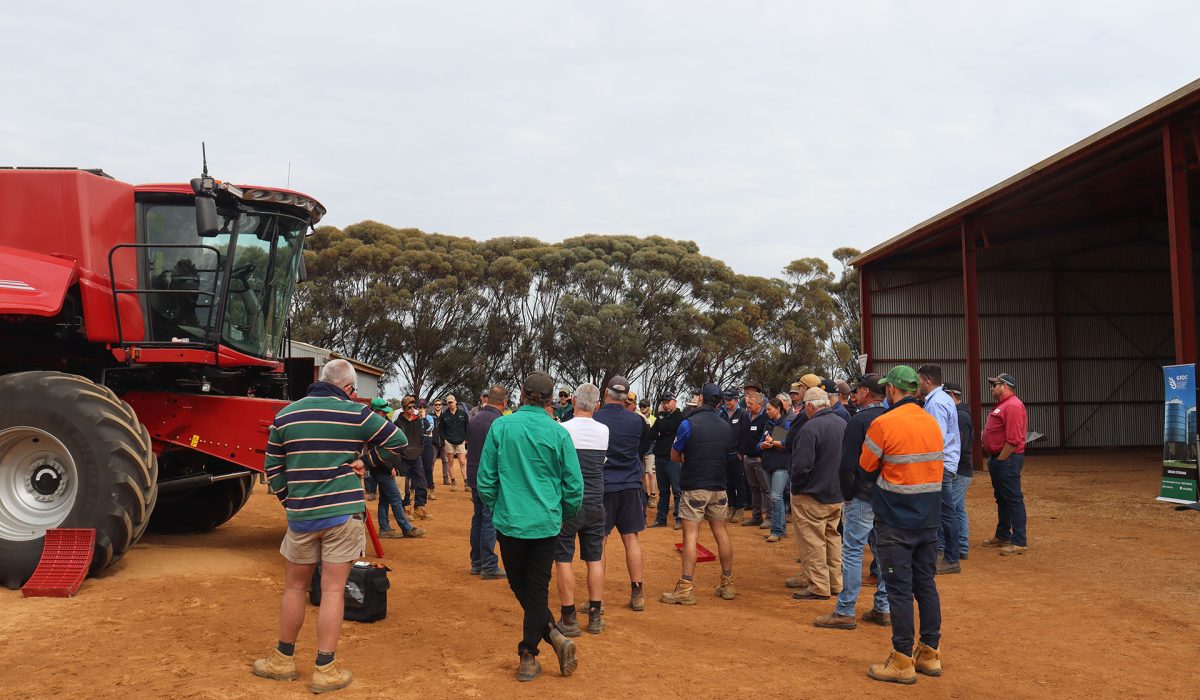 Local growers attended harvester setup workshops hosted by BCG in September 2024.